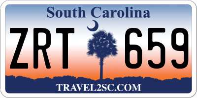 SC license plate ZRT659