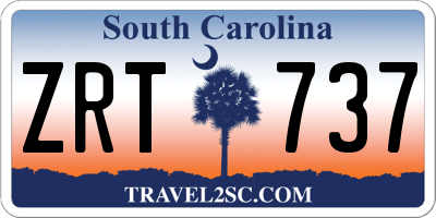 SC license plate ZRT737