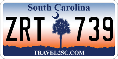 SC license plate ZRT739