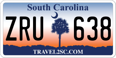 SC license plate ZRU638