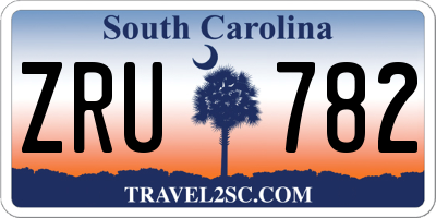 SC license plate ZRU782