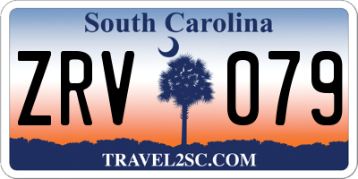 SC license plate ZRV079