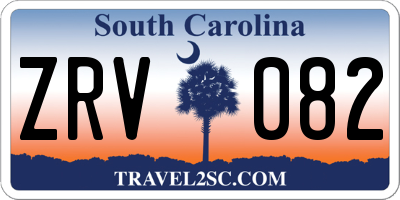 SC license plate ZRV082