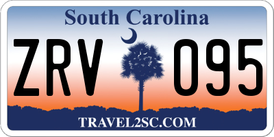 SC license plate ZRV095