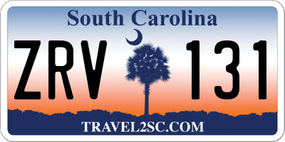 SC license plate ZRV131