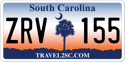 SC license plate ZRV155