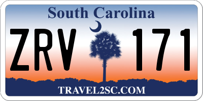 SC license plate ZRV171