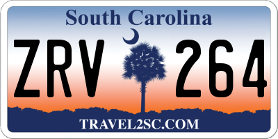 SC license plate ZRV264