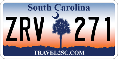 SC license plate ZRV271