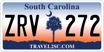 SC license plate ZRV272