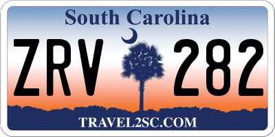 SC license plate ZRV282