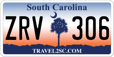 SC license plate ZRV306