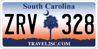 SC license plate ZRV328