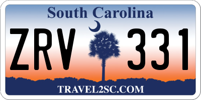 SC license plate ZRV331