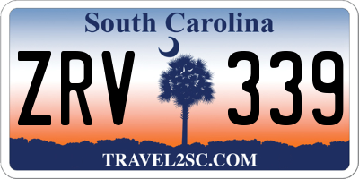 SC license plate ZRV339