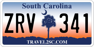 SC license plate ZRV341