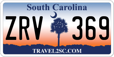 SC license plate ZRV369