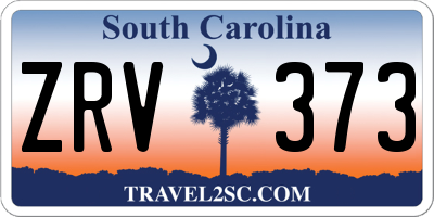 SC license plate ZRV373
