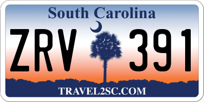 SC license plate ZRV391