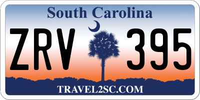 SC license plate ZRV395