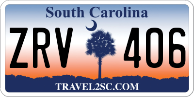 SC license plate ZRV406