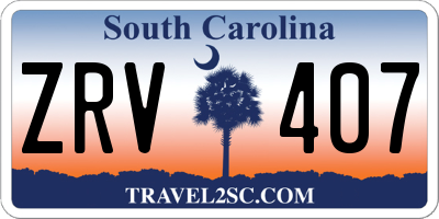 SC license plate ZRV407