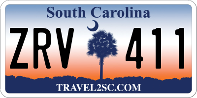 SC license plate ZRV411