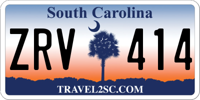 SC license plate ZRV414