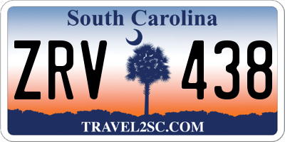 SC license plate ZRV438