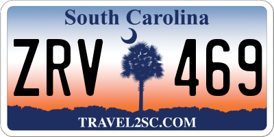 SC license plate ZRV469