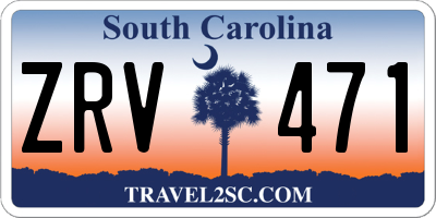 SC license plate ZRV471