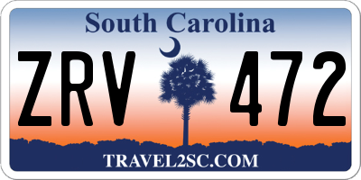 SC license plate ZRV472