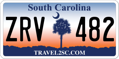 SC license plate ZRV482
