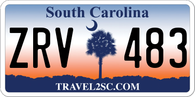 SC license plate ZRV483