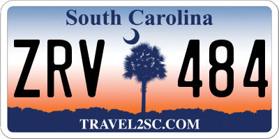 SC license plate ZRV484