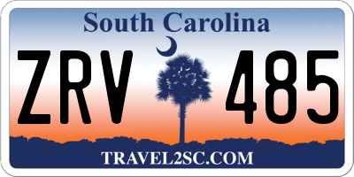 SC license plate ZRV485