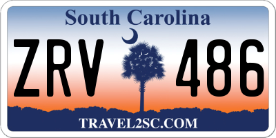 SC license plate ZRV486