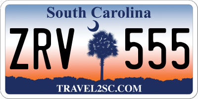 SC license plate ZRV555