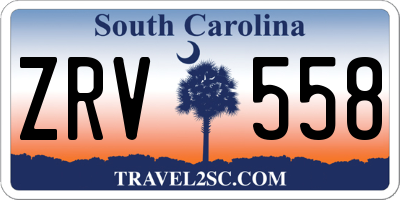 SC license plate ZRV558