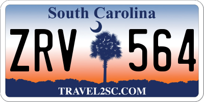 SC license plate ZRV564