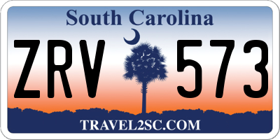 SC license plate ZRV573