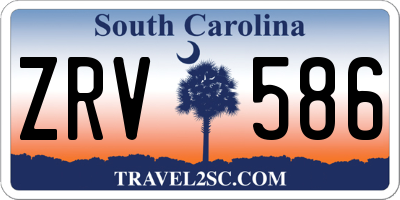SC license plate ZRV586