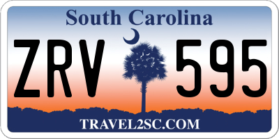 SC license plate ZRV595