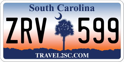 SC license plate ZRV599