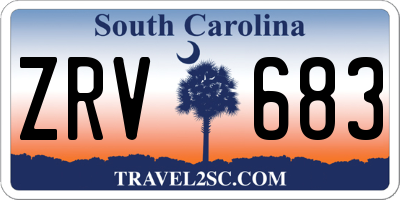SC license plate ZRV683