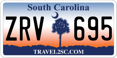 SC license plate ZRV695