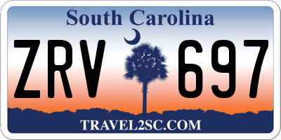 SC license plate ZRV697