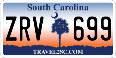 SC license plate ZRV699