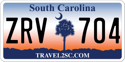 SC license plate ZRV704