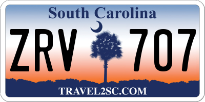SC license plate ZRV707